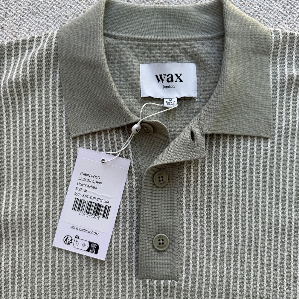 Men's Ladder Stripe Turnknit Polo - Picture 2 of 7